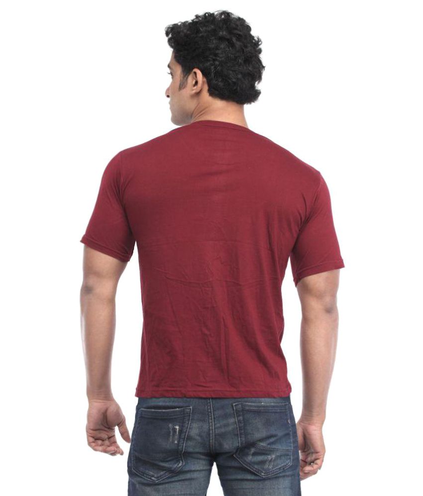 maroon henley t shirt