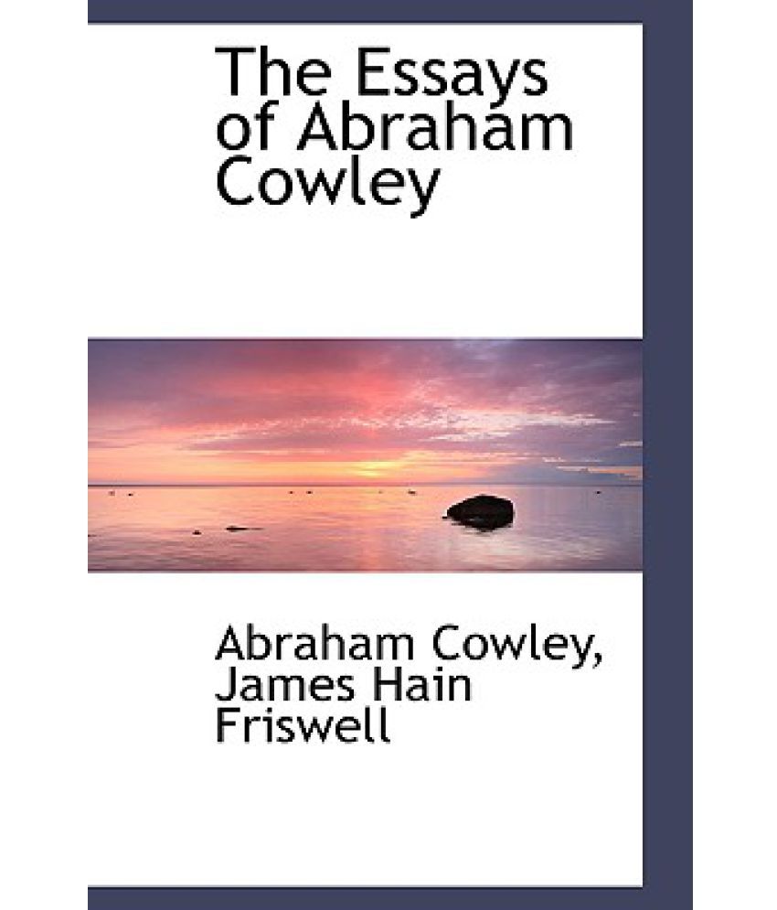 of myself by abraham cowley essay