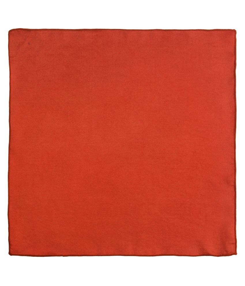 Chokore Terracotta Colour Pure Silk Pocket Square Pack of 1: Buy Online ...