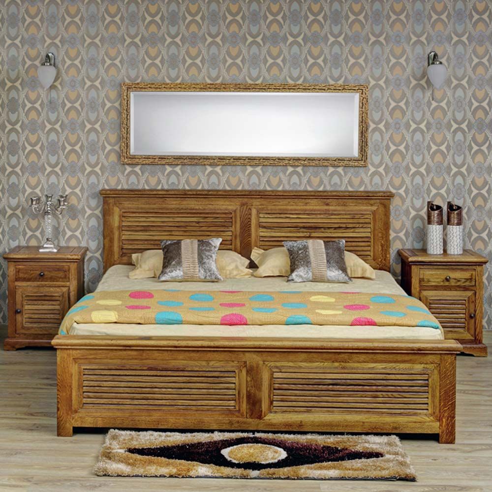 Evok Riviera Solid Wood King Size Bed Evok Riviera Solid Wood King Size Bed