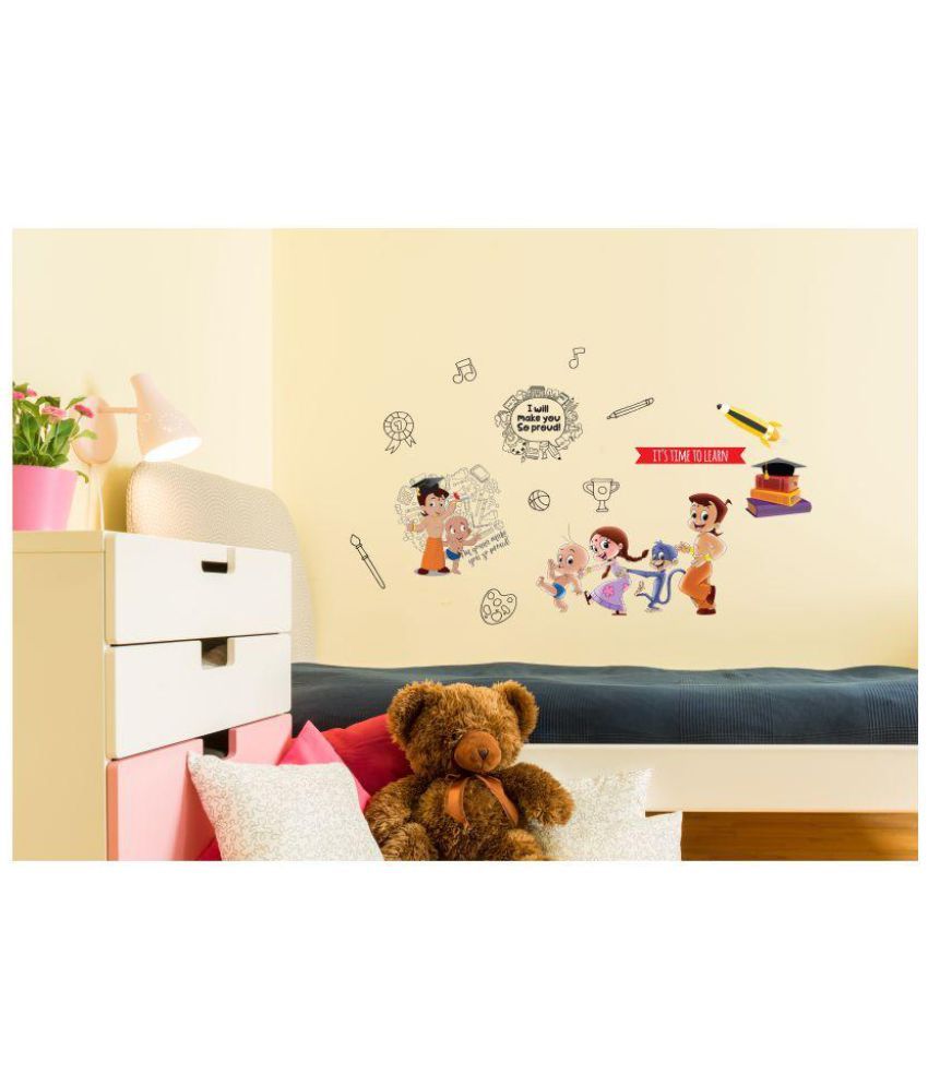 Asian Paints Chhota Bheem and friends12" X 24"Fun with Learning Vinyl