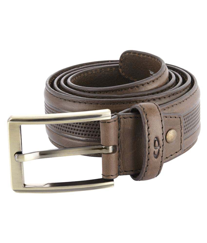 Color Plus Brown Leather Casual Belts: Buy Online at Low Price in India ...