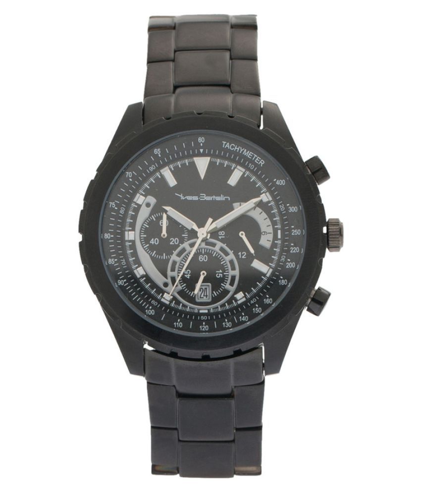 Yves Bertelin Black Analog Watch Price in India: Buy Yves Bertelin ...