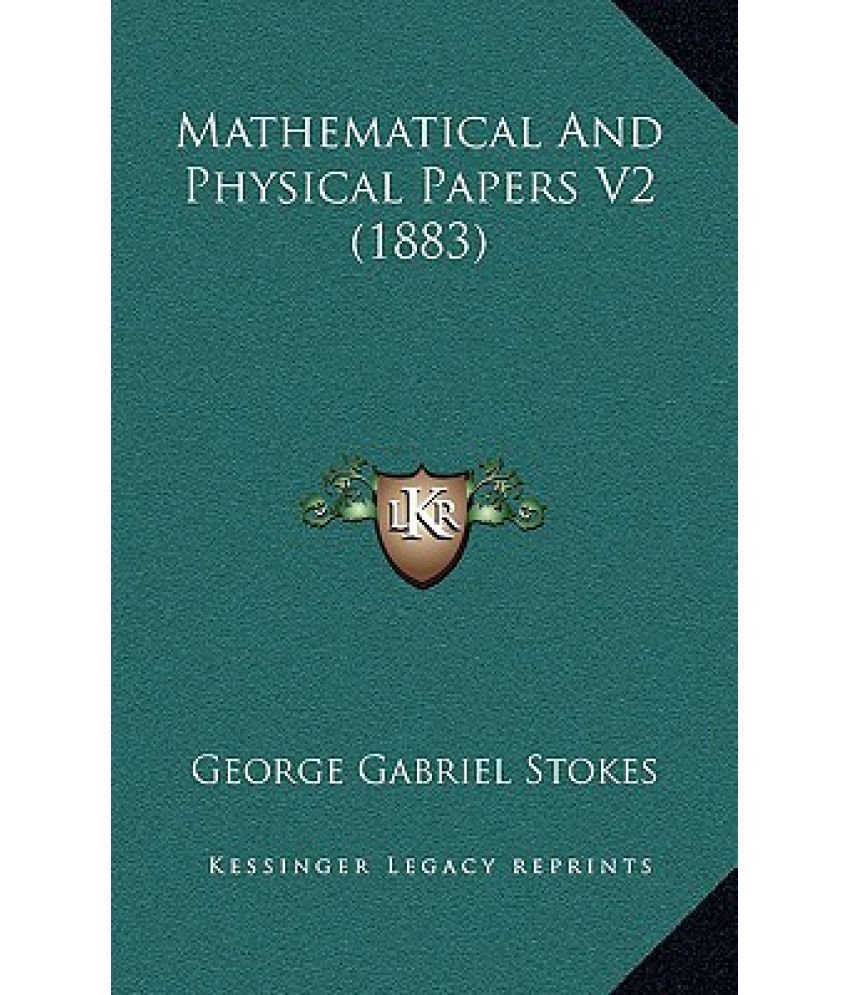 Mathematical and physical papers v2 1883 buy mathematical and