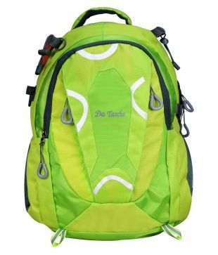 fluorescent green backpack