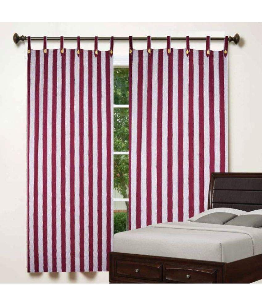     			SBN New Life Style Set of 3 Door Loop Curtains Stripes Multi Color