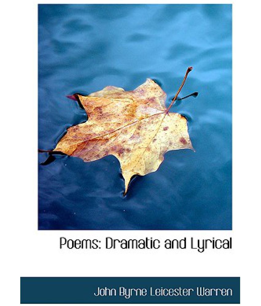 Poems: Dramatic and Lyrical (Large Print Edition): Buy Poems: Dramatic ...