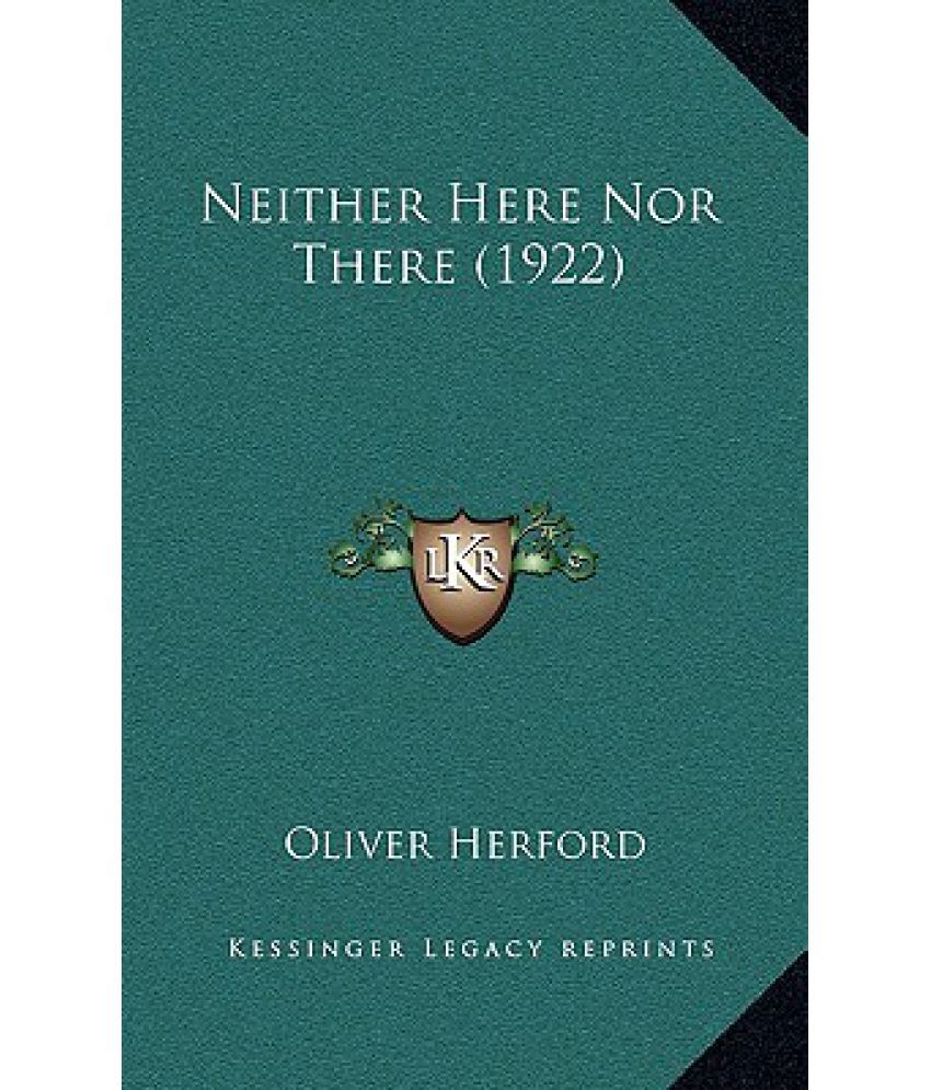 Neither Here Nor There (1922): Buy Neither Here Nor There (1922) Online