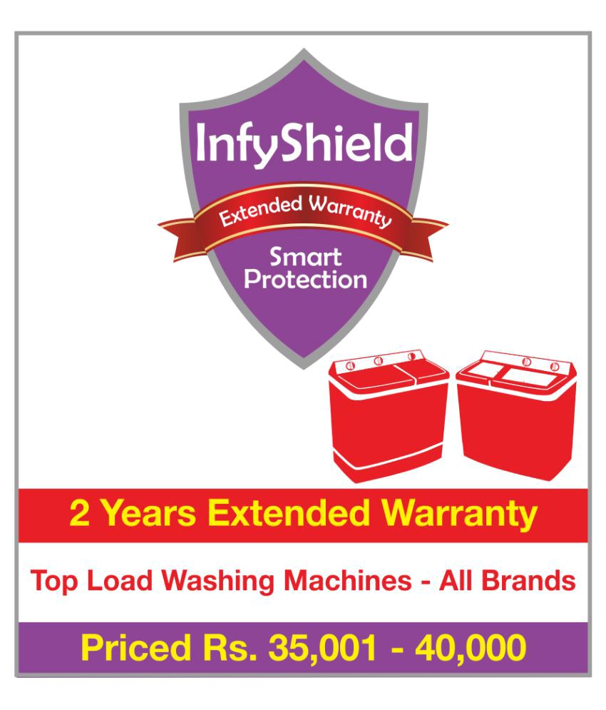 Buy InfyShield 2 Yrs Extended Warranty on Top Load Washing Machines