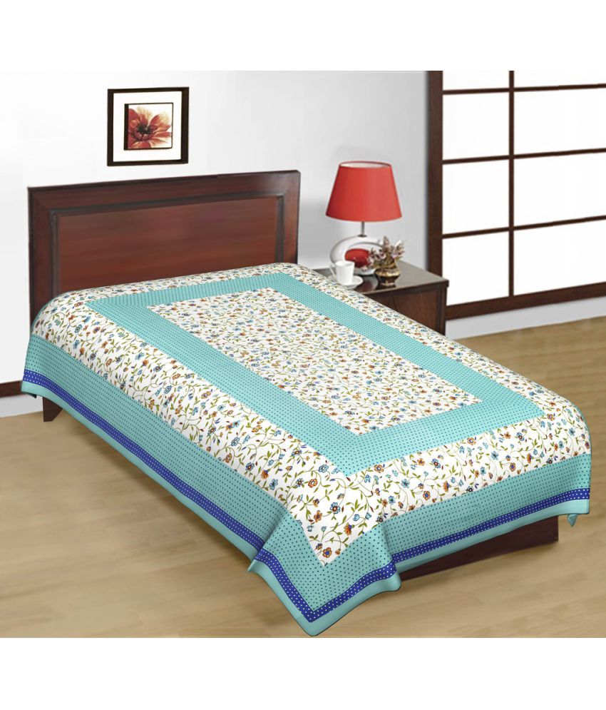     			UniqChoice Single Cotton Multicolor Bed Sheet