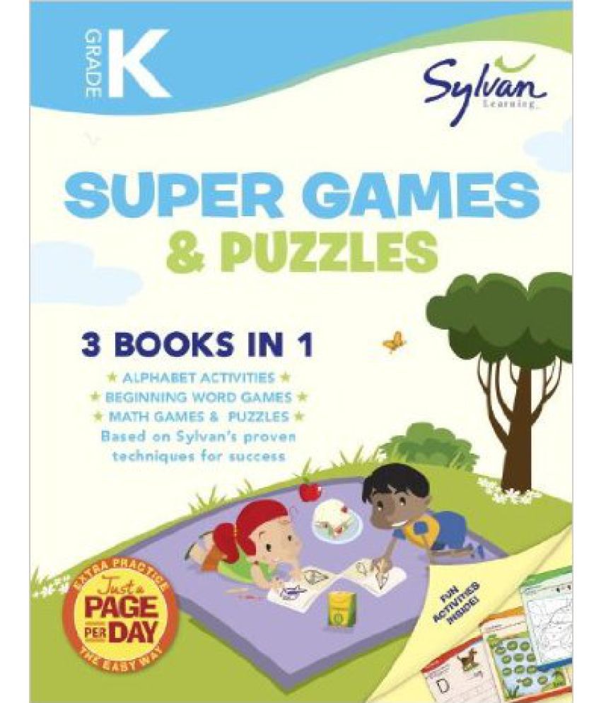     			Kindergarten Super Games & Puzzles (Sylvan Super Workbook) (Language Arts Super Workbooks)