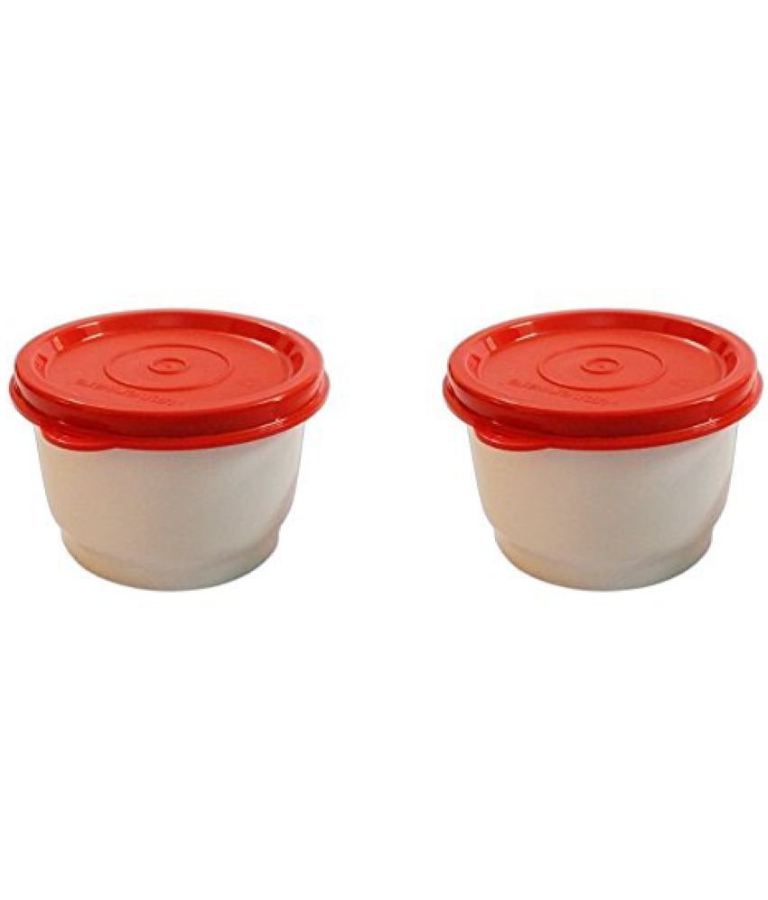 Tupperware Modulare Mate MM Round # 1 Red Color - 200ml each (2.00 ...