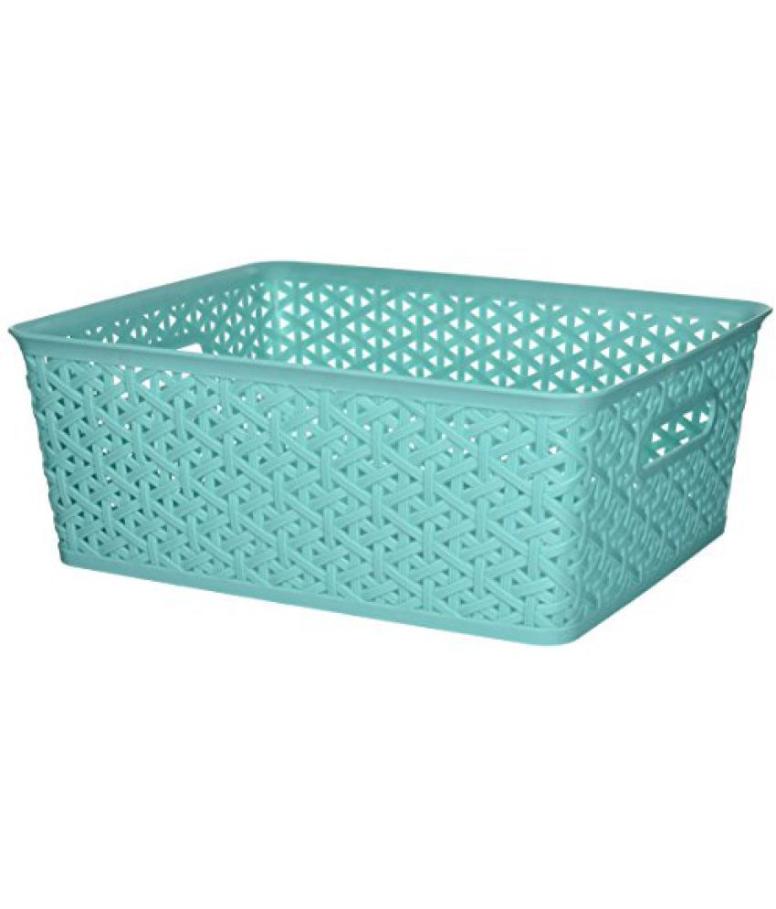 Whitmor 6597-5655-TURQ Resin Form Tote, Medium, Turquoise: Buy Whitmor ...