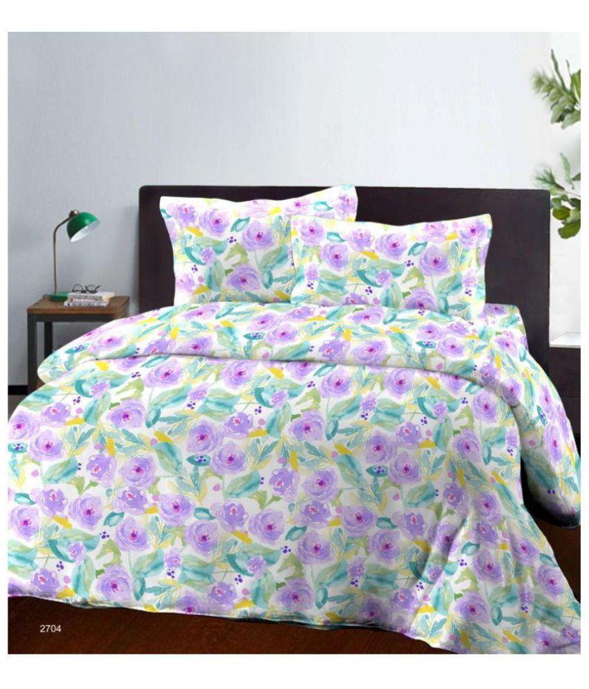 Bombay Dyeing Double Cotton Multi Floral Bed Sheet Buy Bombay Dyeing