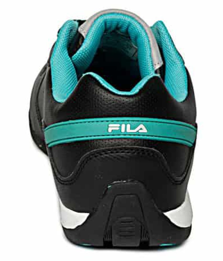 fila black running shoes