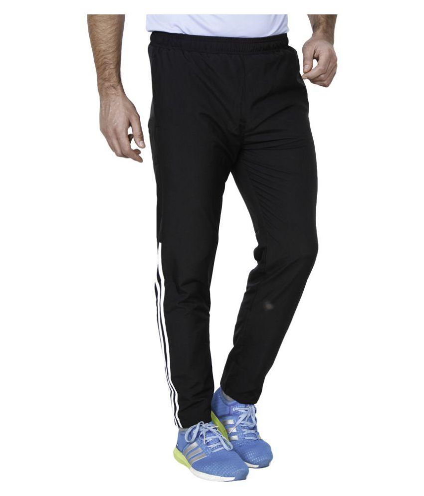 Adidas Black Polyester Trackpant - Buy Adidas Black Polyester Trackpant ...