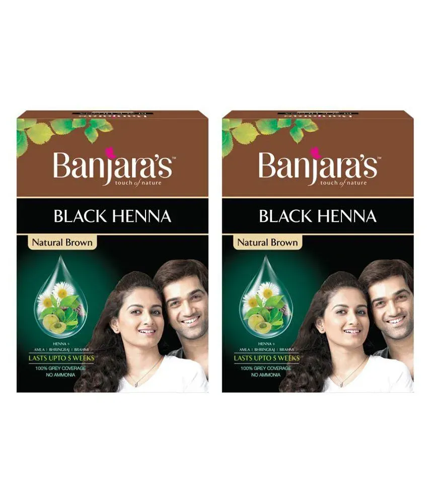 Banjara's Black Henna Natural , Natural Black - Price in India, Buy Banjara's  Black Henna Natural , Natural Black Online In India, Reviews, Ratings &  Features | Flipkart.com