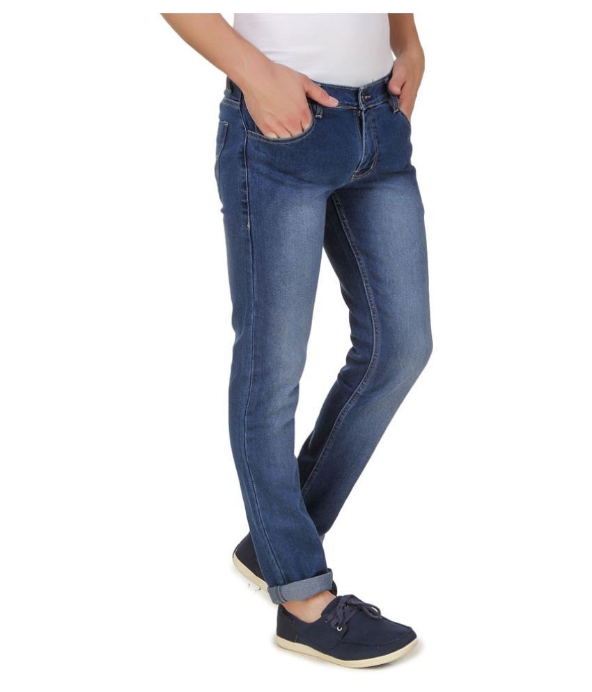 dark blue slim jeans