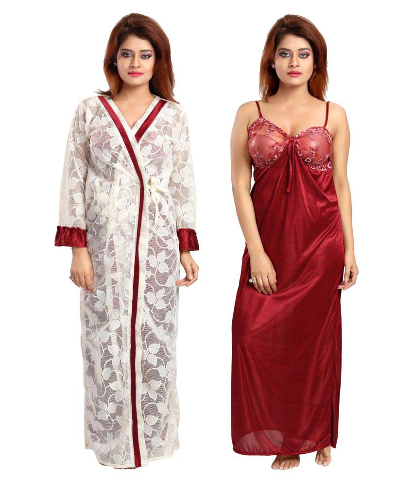 Buy Be You Net Nighty & Night Gowns Online at Best Prices in India ...