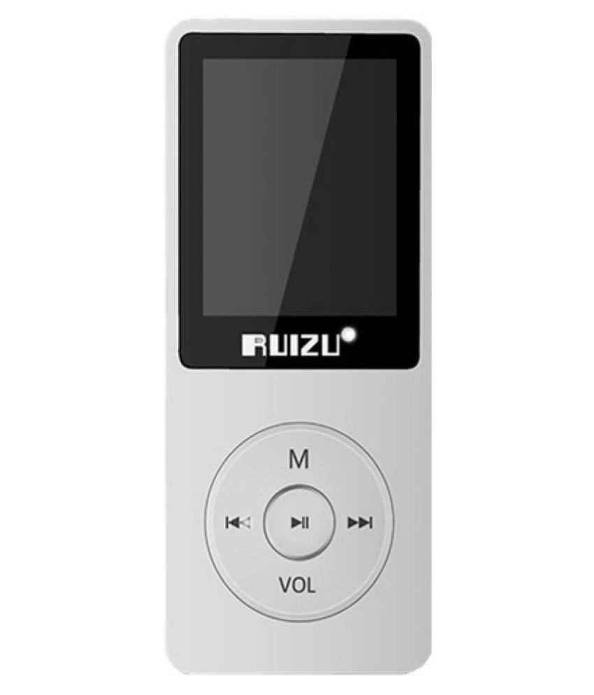     			Ruizu XO2 4 GB In-Built 64 GB Micro SD Card Supported MP3 Players ( White )