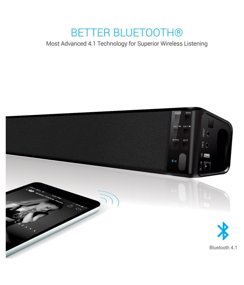 portronics sound slick bluetooth soundbar