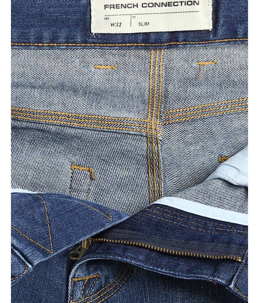 FCUK Blue Straight Jeans - Buy FCUK Blue Straight Jeans Online at Best ...