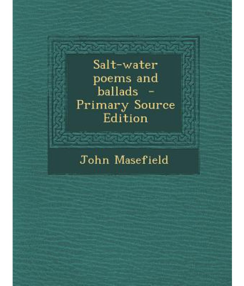SaltWater Poems and Ballads Buy SaltWater Poems and Ballads Online