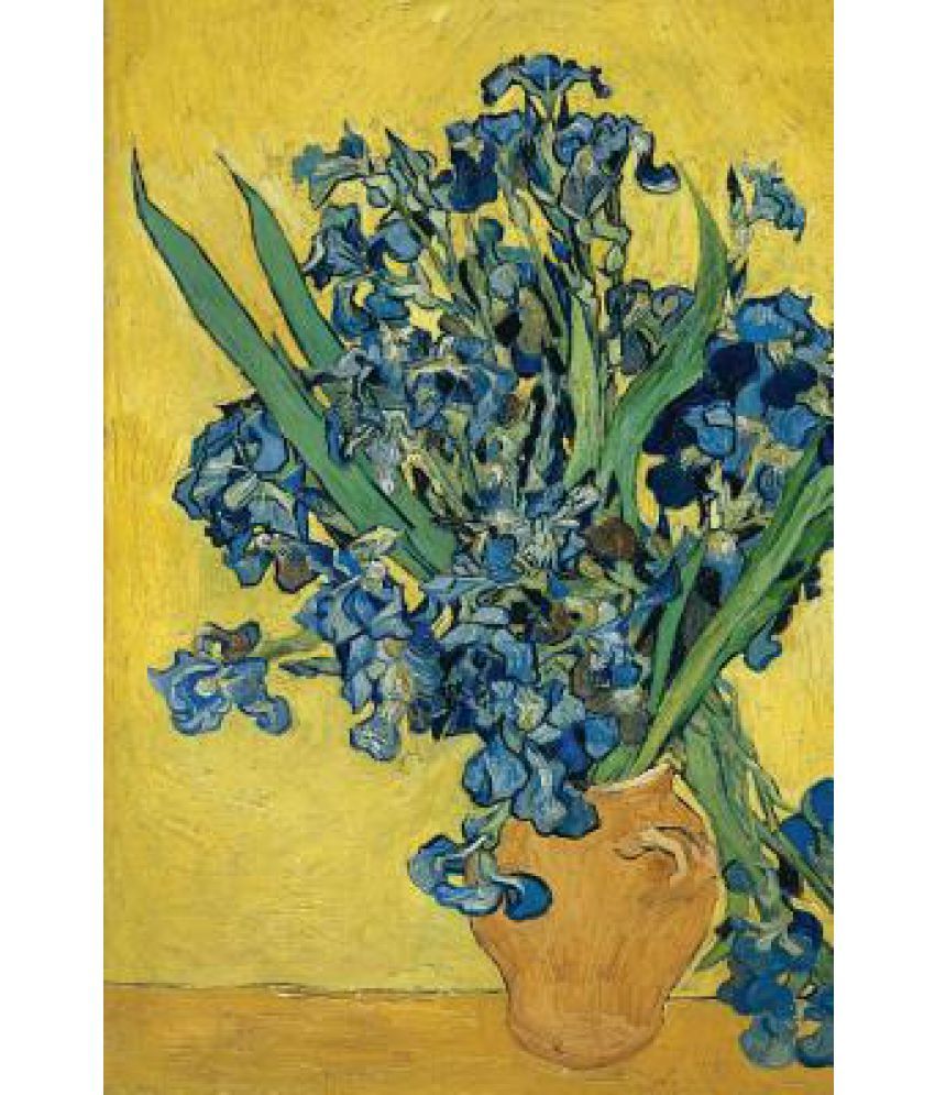 Vincent Van Gogh S Vase With Irises Against A Yellow Background