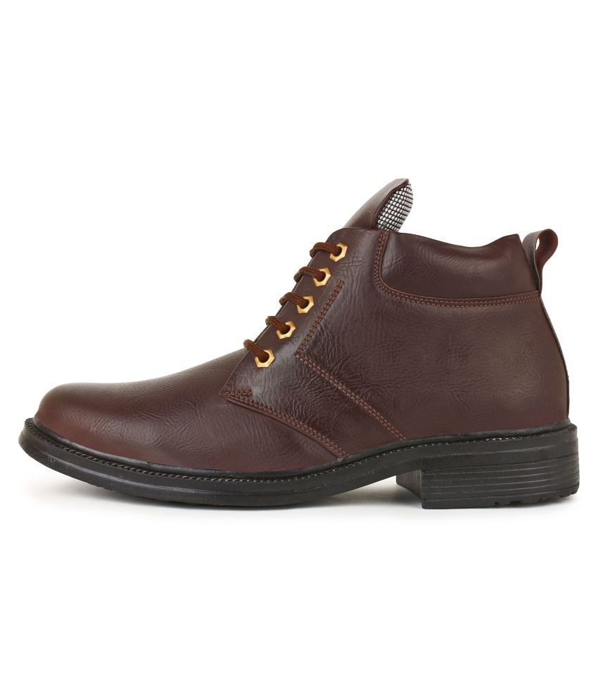 Buwch Brown Casual Boot - Buy Buwch Brown Casual Boot Online at Best ...