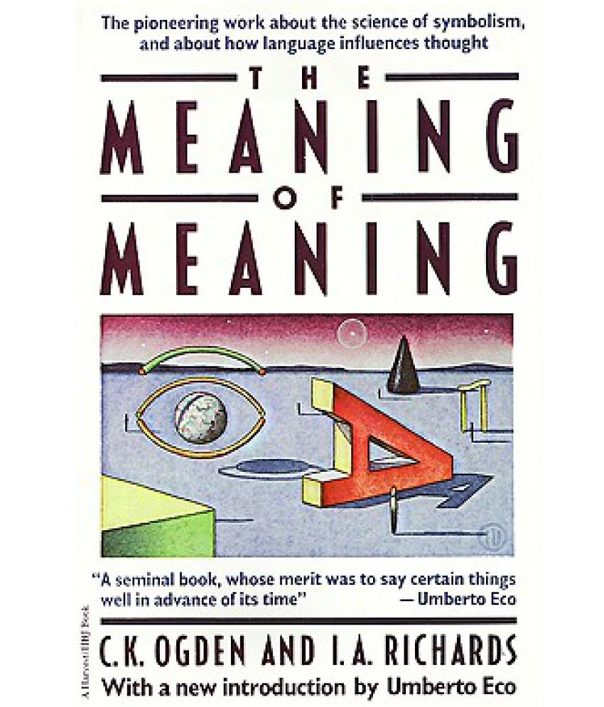 The Meaning of Meaning: Buy The Meaning of Meaning Online at Low Price