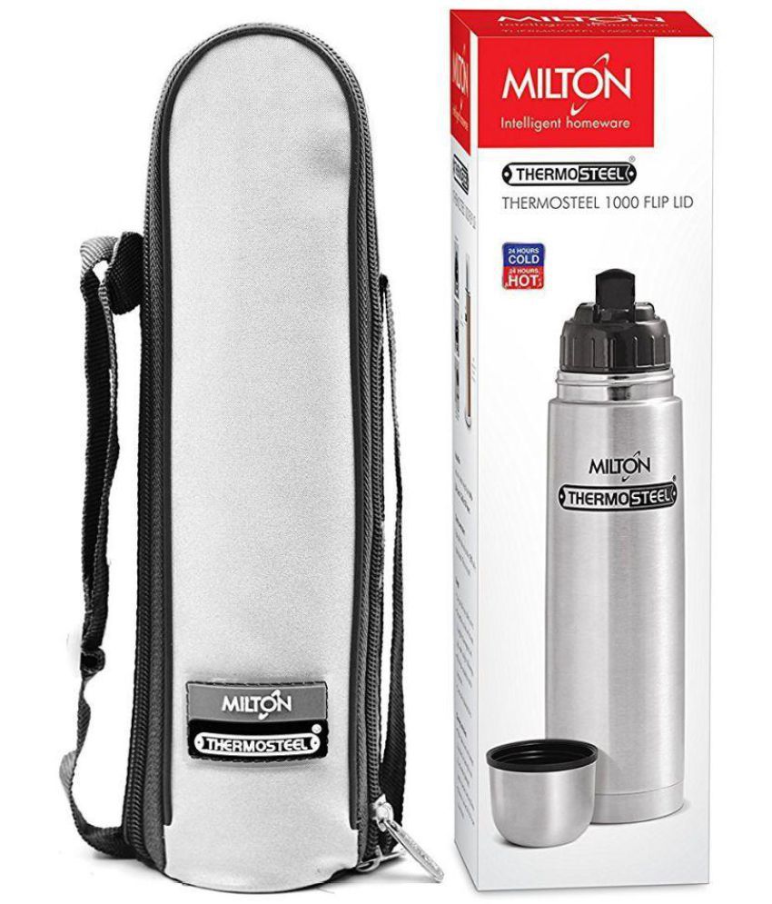    			Milton Thermosteel Flip Lid Steel Flask - 1000