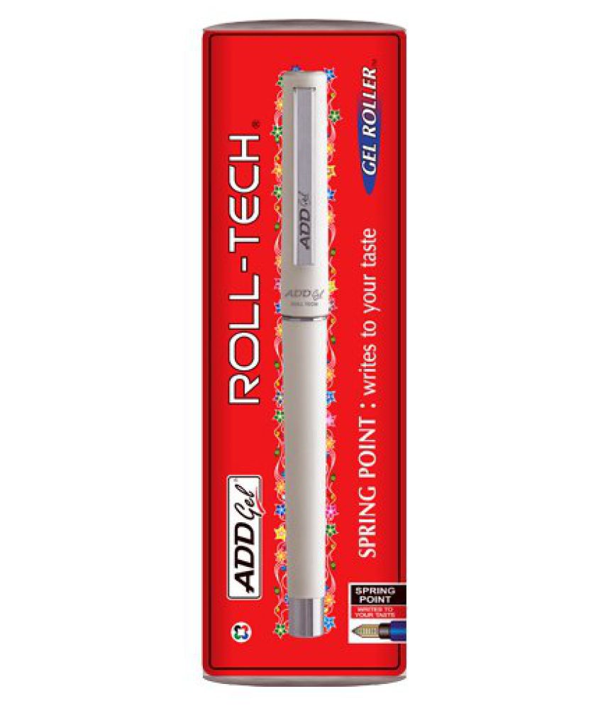     			Add Gel Roll Tech Gel Pen - White Set of 3