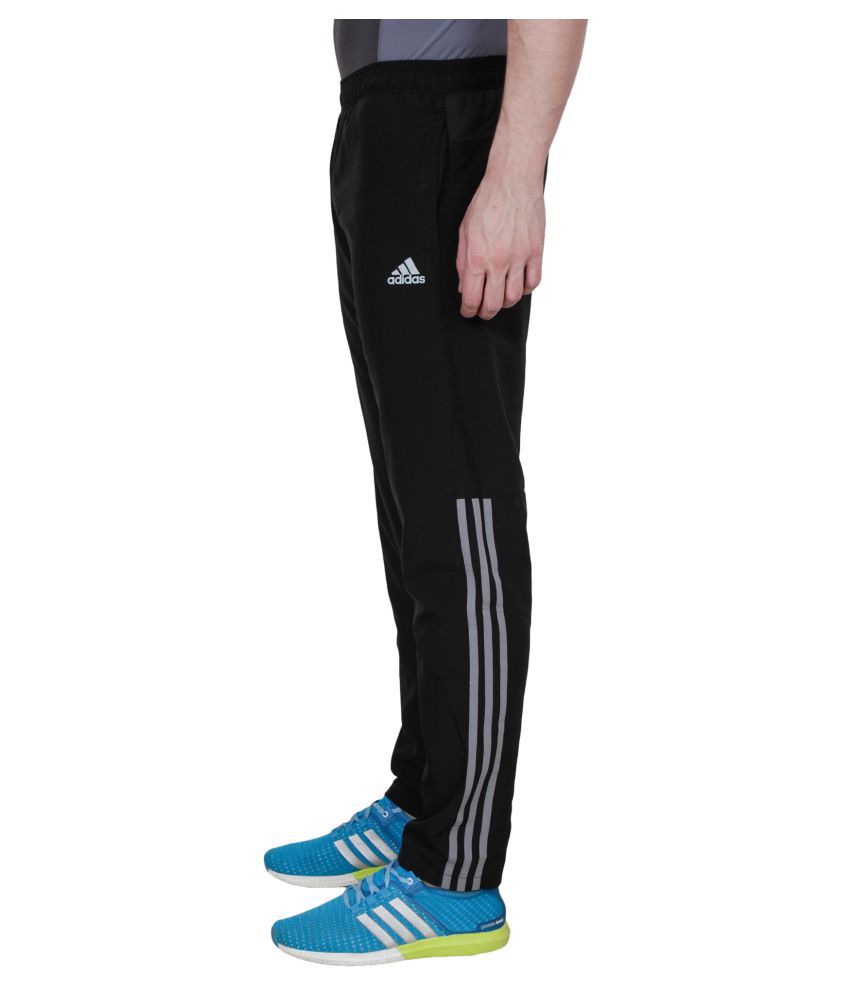 Adidas Black Polyester Trackpant - Buy Adidas Black Polyester Trackpant ...