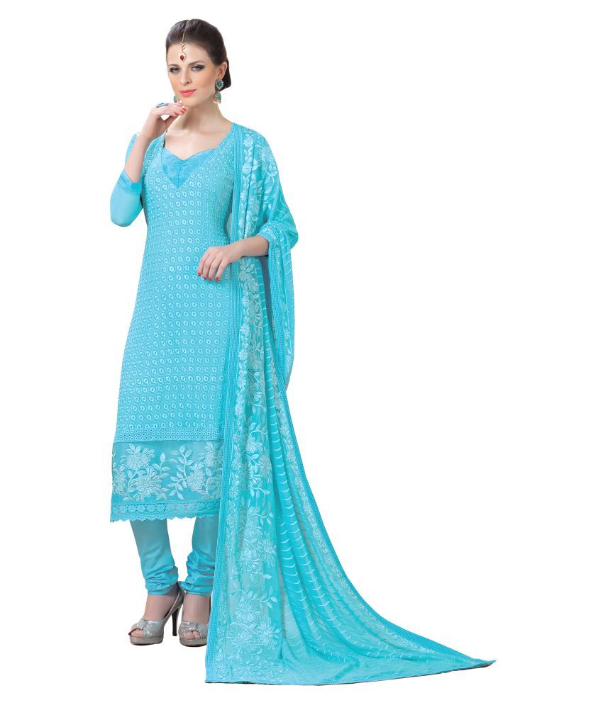 buy chiffon dress material online