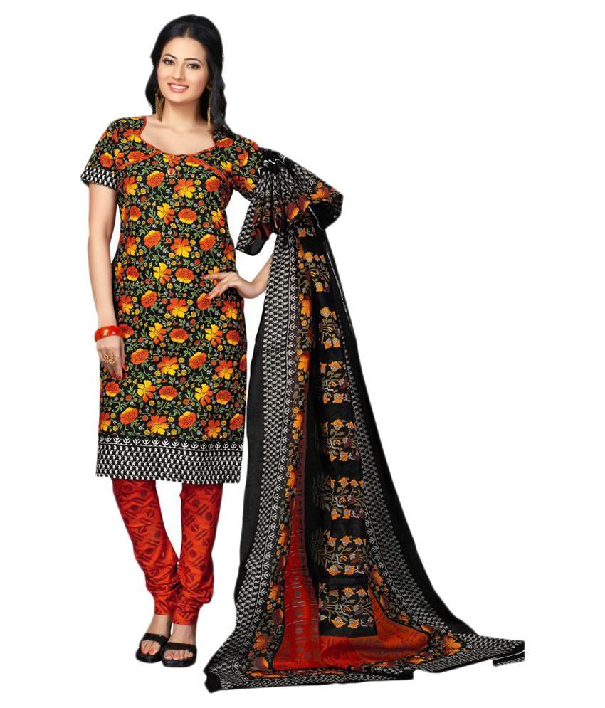 Karishma Suits Multicoloured Cotton Dress Material - Buy Karishma Suits Multicoloured Cotton 