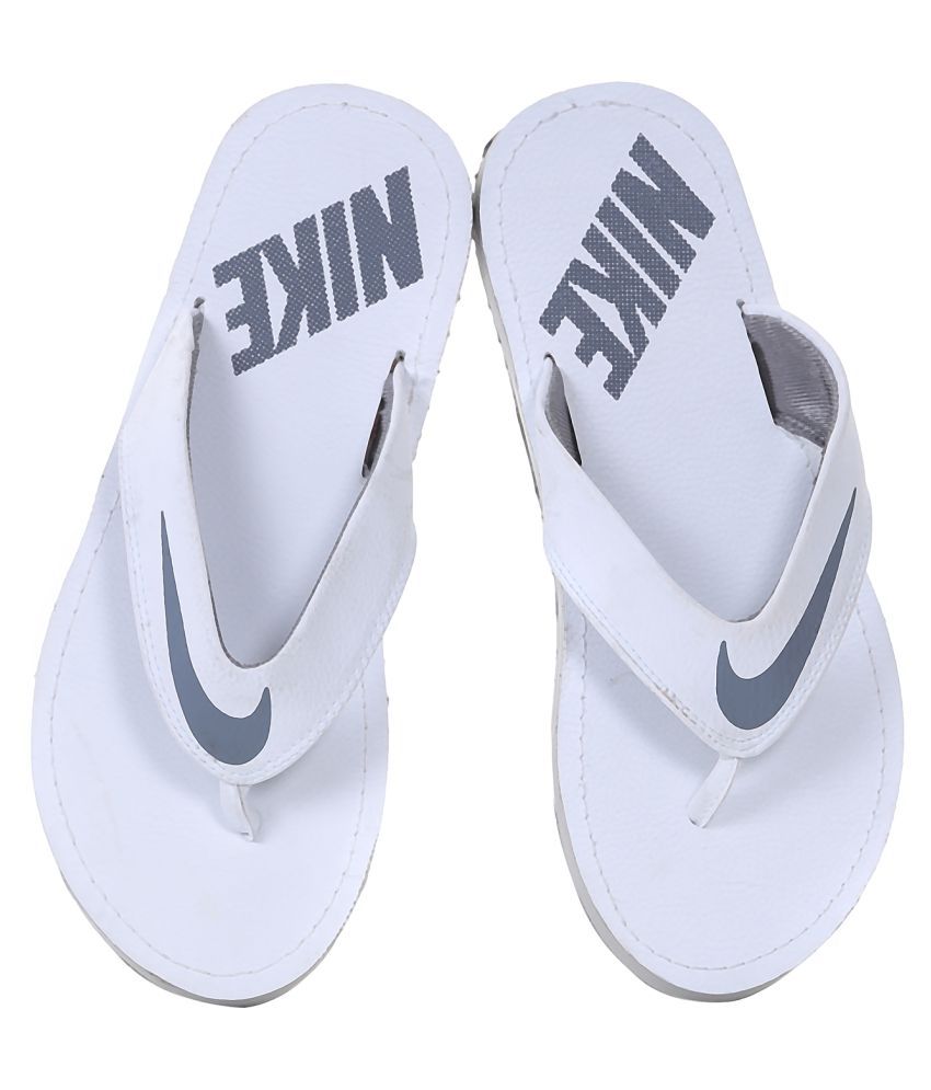 nike white thong flip flops