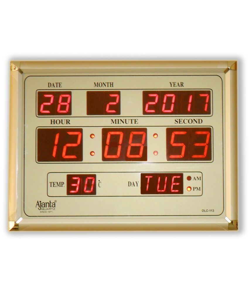 Ajanta Rectangular Digital Wall Clock Sach Retails 24 0 Buy Ajanta