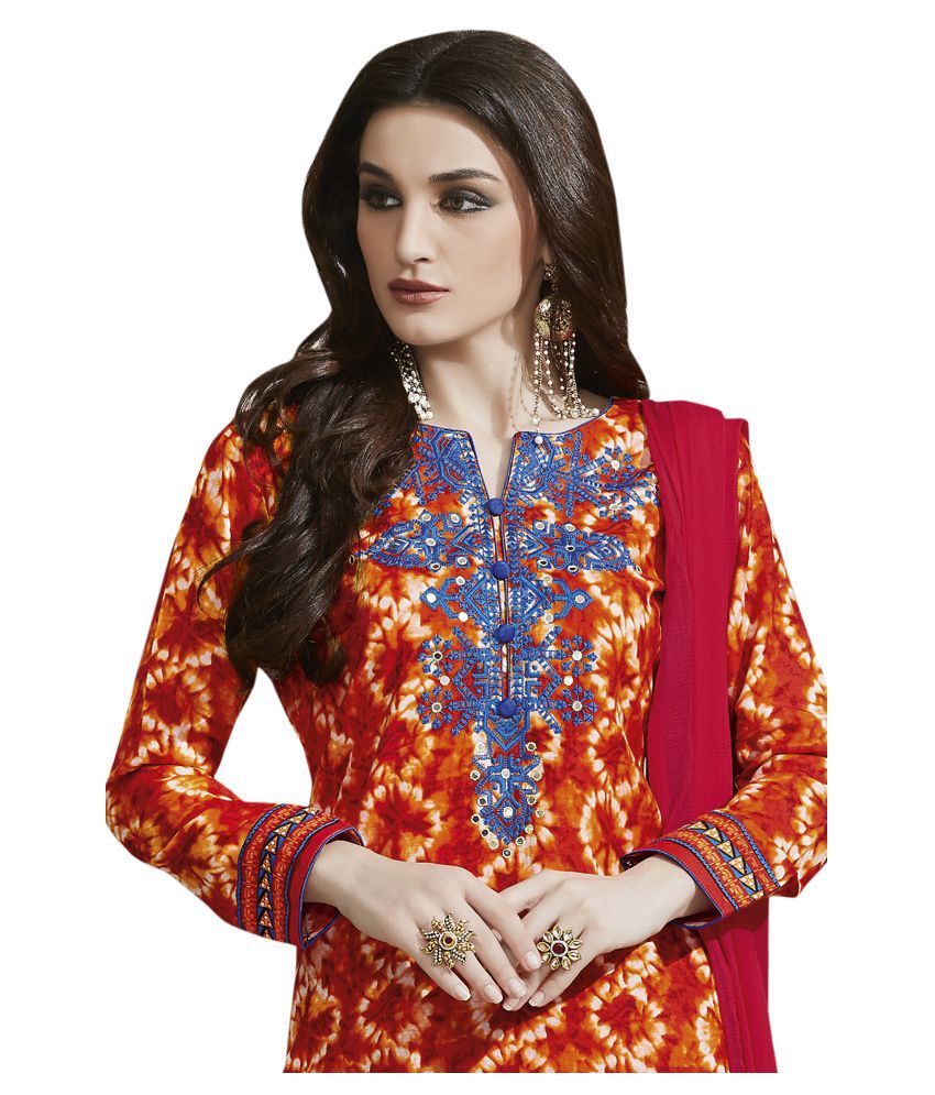 Naaidaakho Multicoloured Satin Dress Material Buy Naaidaakho