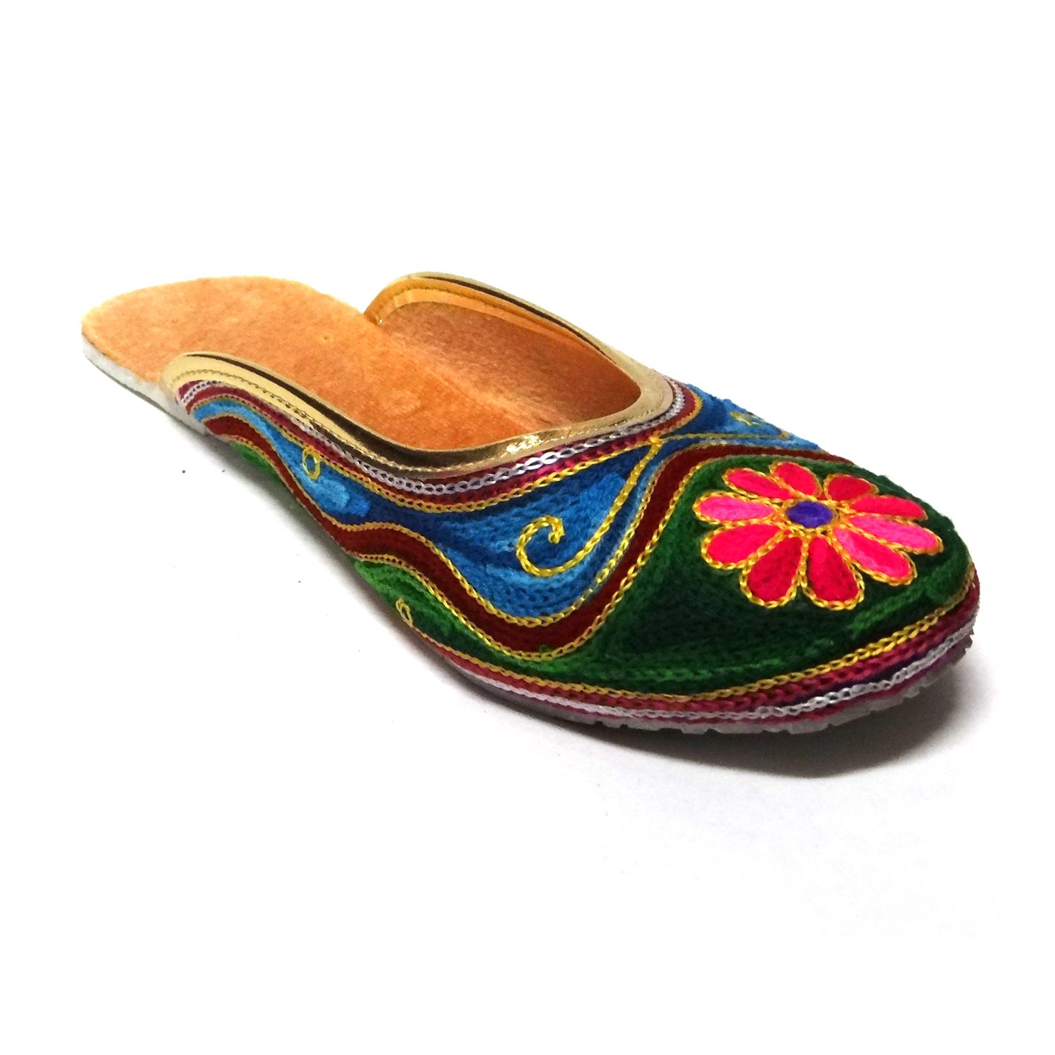 Kuhuk Multi Color Flat Ethnic Footwear Price in India- Buy Kuhuk Multi ...