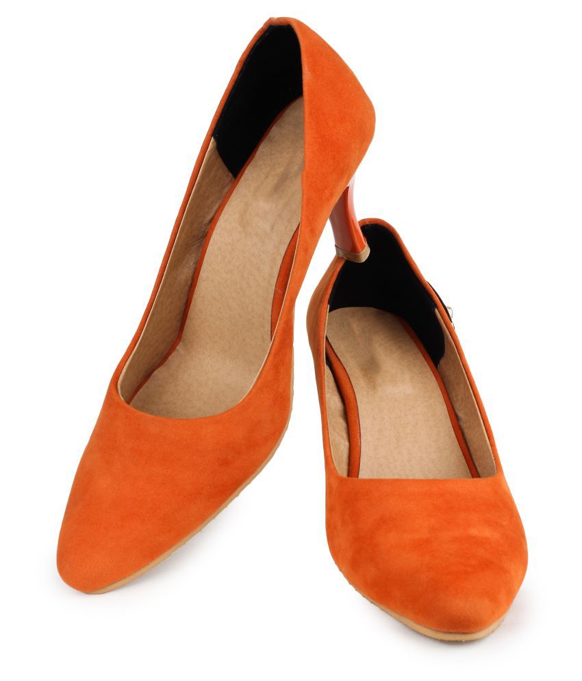 Star Style Orange Kitten Heels Price in India- Buy Star Style Orange ...