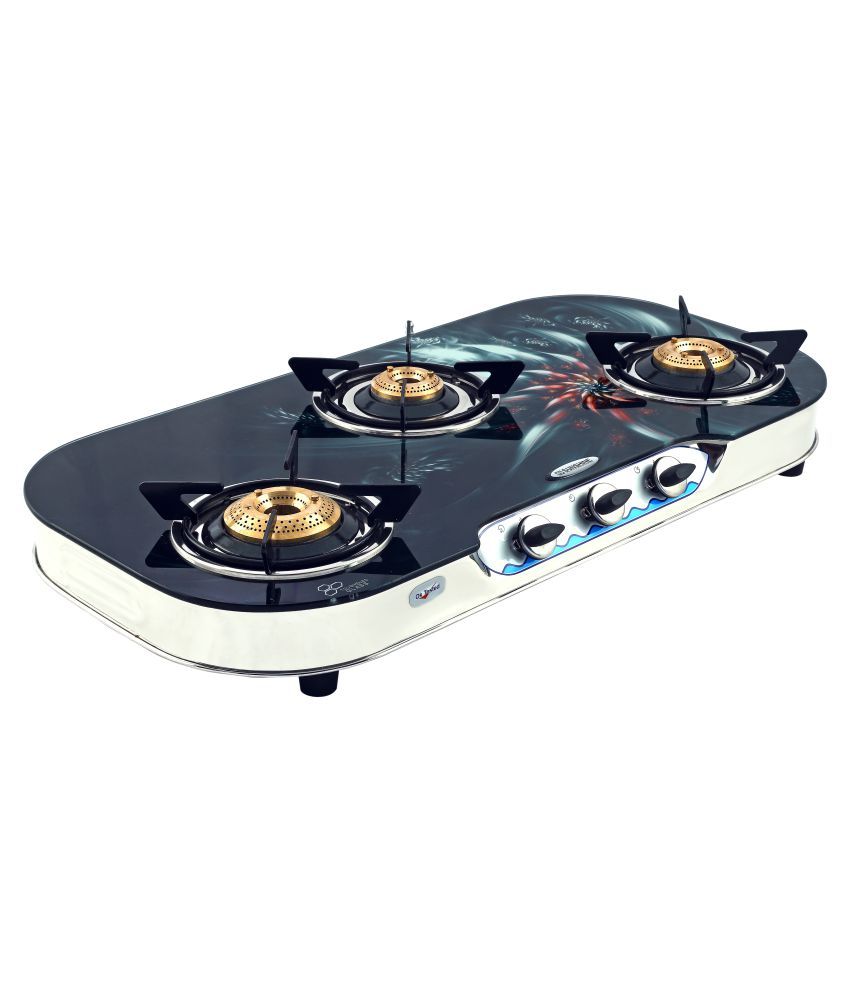 Sunshine Matrix Print 3 Burner Manual Gas Stove Price in India Buy