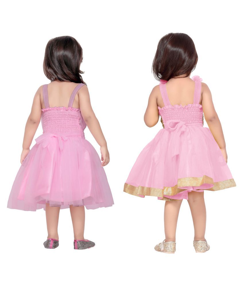 pink net frock