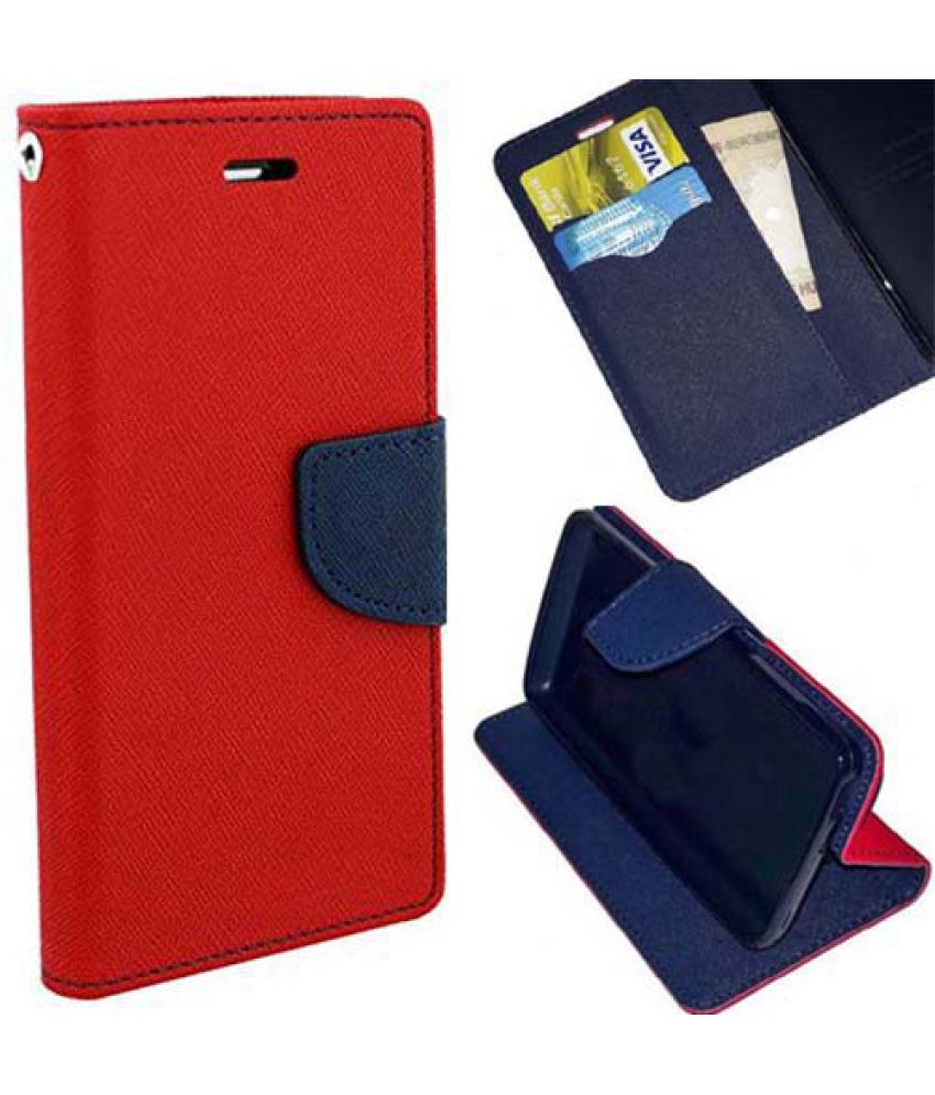 Oppo A33 Flip Cover by Levax - Red - Flip Covers Online at Low Prices ...