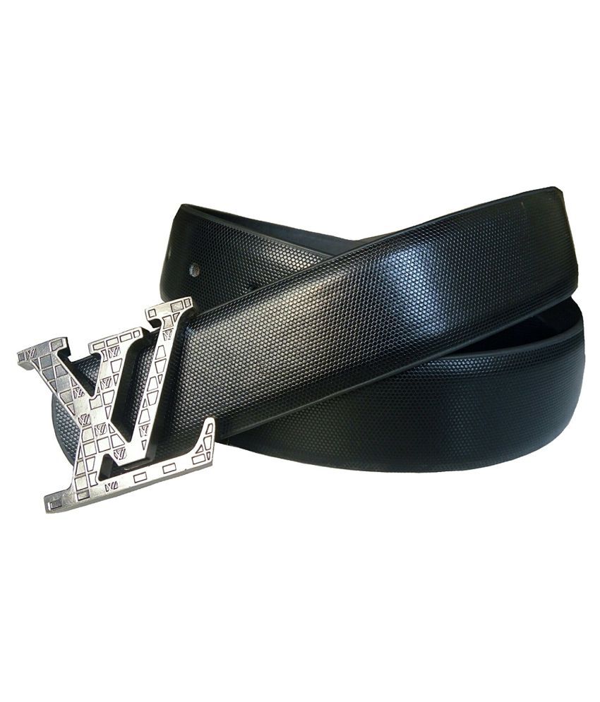 LV Belt Black Faux Leather Casual Belts: Buy Online at Low Price in India - Snapdeal