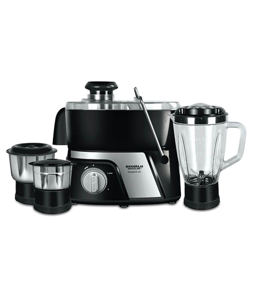 Maharaja Whiteline Easylock Dlx Juicer Mixer Grinder 550 Watt 3 Jar