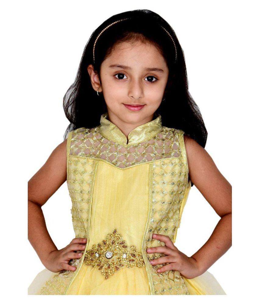 golden frock design