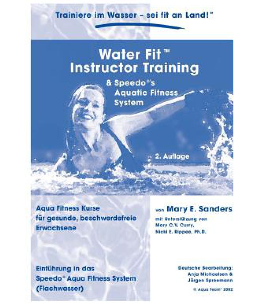 Water Fit Instruktor Training Manual Buy Water Fit Instruktor Training