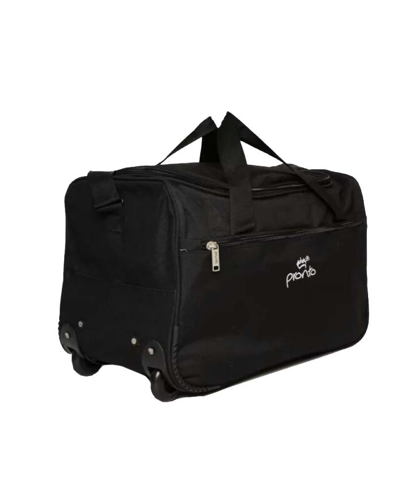 Pronto Black Solid Duffle Bag - Buy Pronto Black Solid Duffle Bag ...