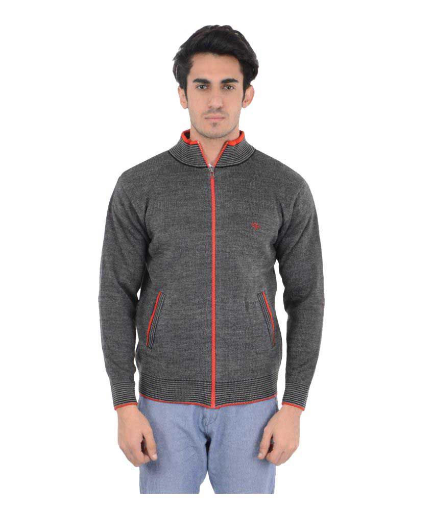 Ammann Grey High Neck Sweater - Buy Ammann Grey High Neck Sweater ...