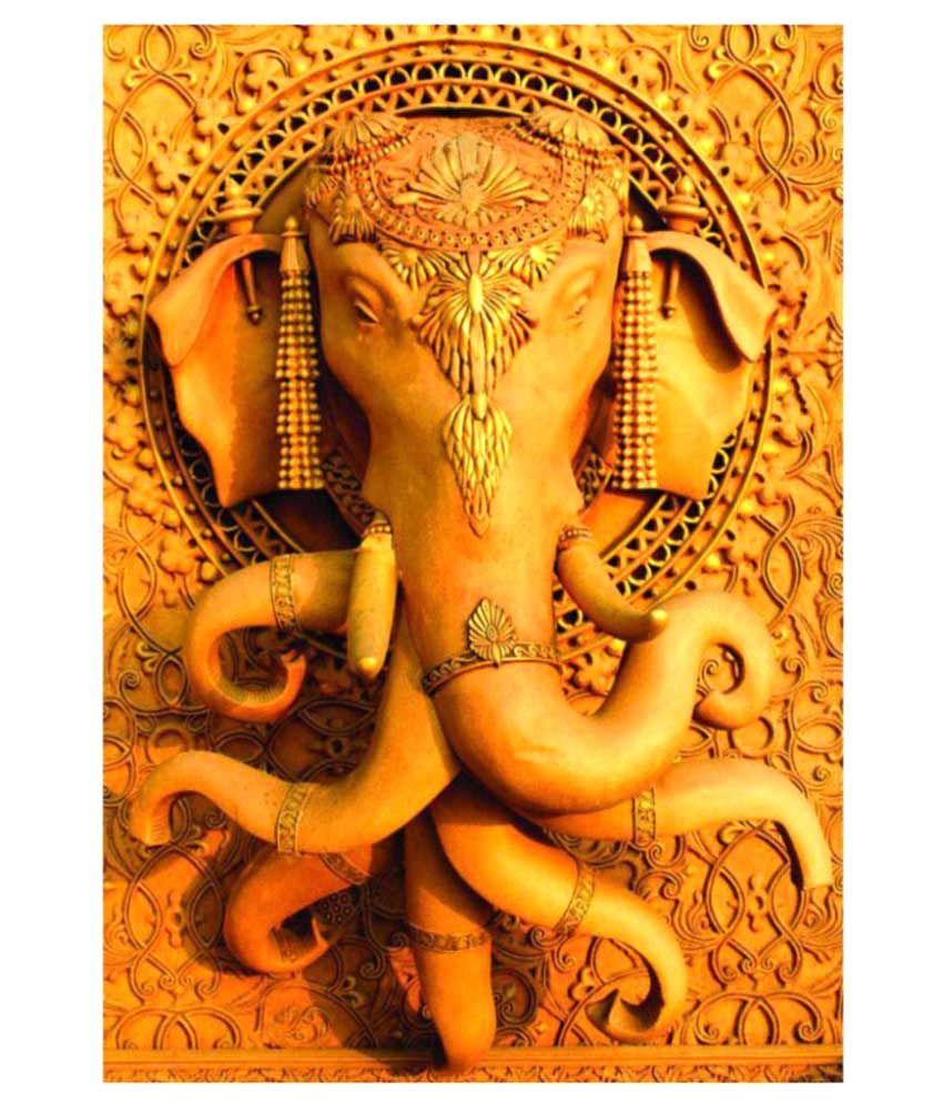 Seema Creations Ganesha Fabric Art Prints Without Frame Single Piece Buy Seema Creations